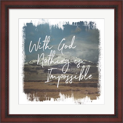 Framed Wild Wishes I With God Print