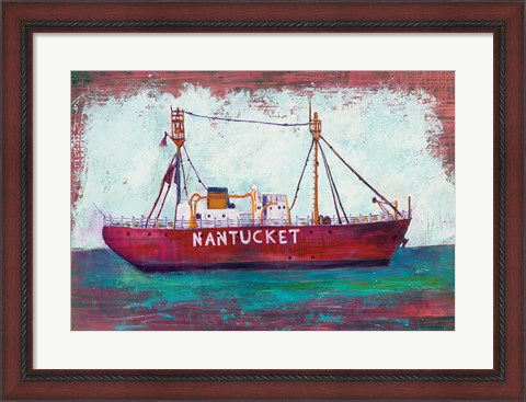 Framed Nantucket Lightship Print