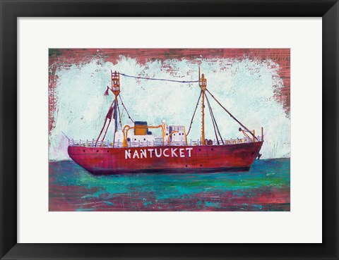 Framed Nantucket Lightship Print