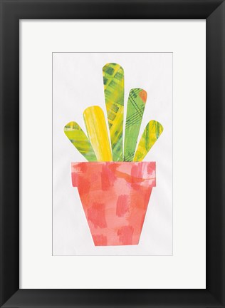 Framed Collage Cactus VI Print