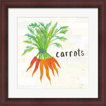 Framed Kitchen Garden IV Cream Print