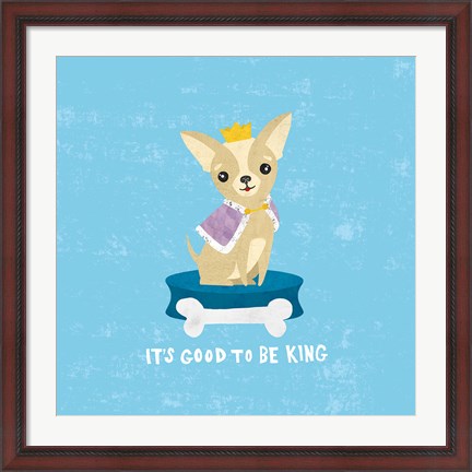 Framed Good Dogs Chihuahua Print