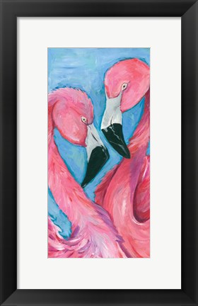Framed Pink Flaming III Print
