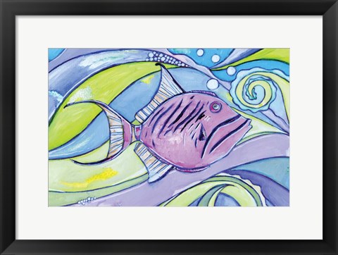 Framed Surfin&#39; Fish Print