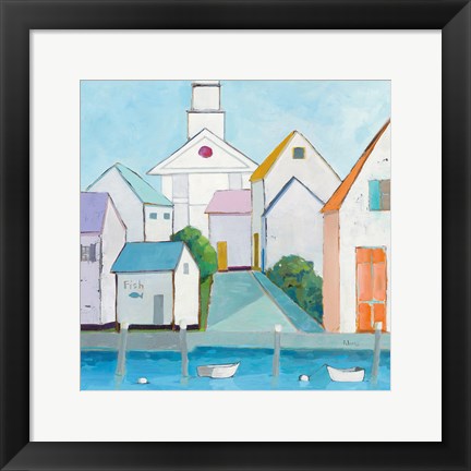 Framed Harbor Town III Print