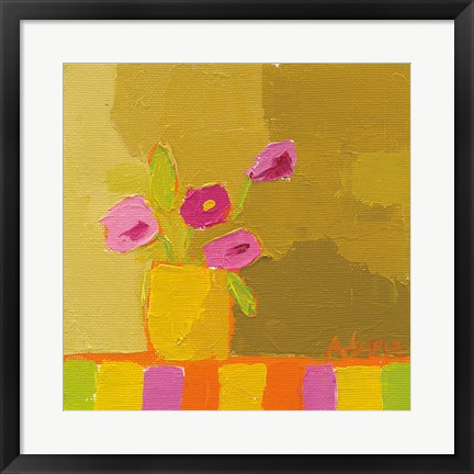 Framed Yellow Vase Print