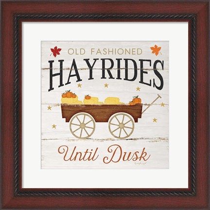 Framed Hayrides Print