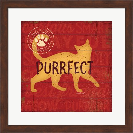Framed Purrrfect Cat Print