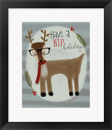 Framed Hip Reindeer Print