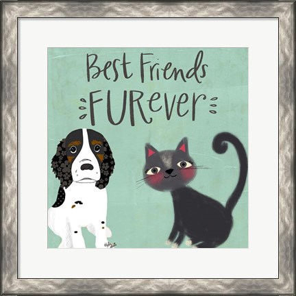 Framed Best Friends Furever Print
