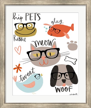 Framed Hip Pets Print