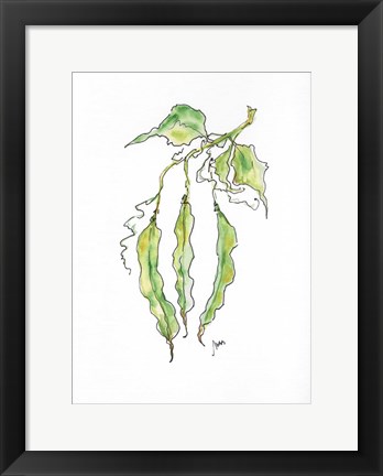 Framed Peas Print