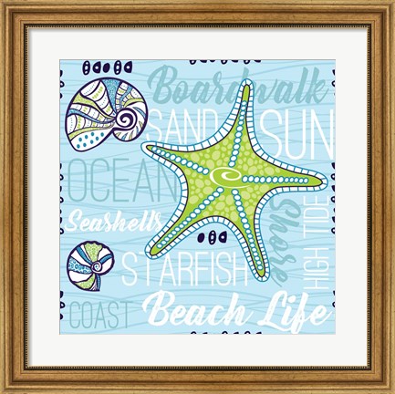 Framed Boardwalk Typography Print