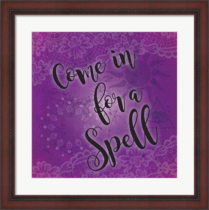 Framed Come in for a Spell Print