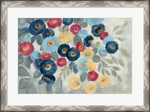 Framed Winter Flowers I Print