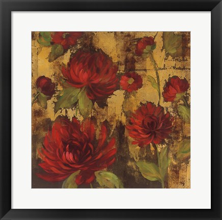 Framed Majestic Dahlias I Print