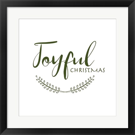 Framed Joyful Christmas Print