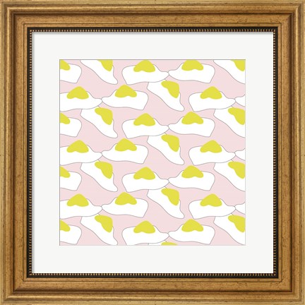 Framed Egg Pattern Print