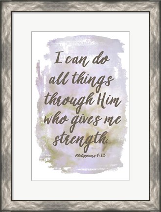 Framed I Can Do All Things Print
