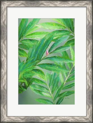 Framed Tropical Leaves IV Print