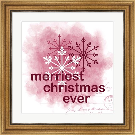 Framed Merriest Christmas Ever Print