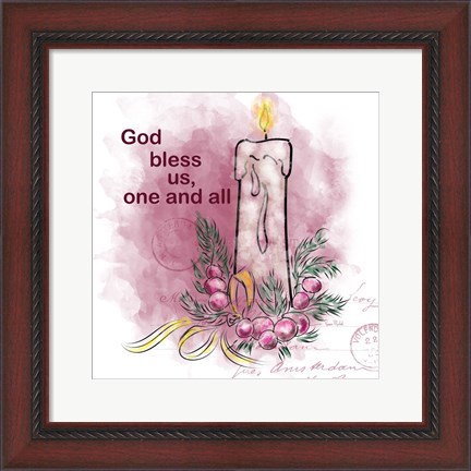 Framed Bless Us One and All Print