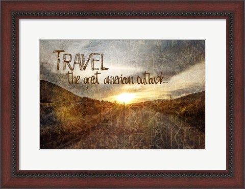 Framed Travel, American Outback Print