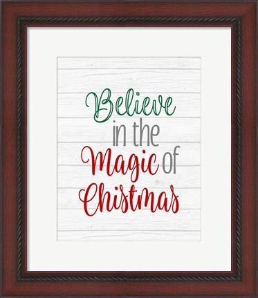 Framed Believe in the Magic of Christmas Print