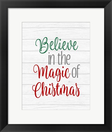 Framed Believe in the Magic of Christmas Print