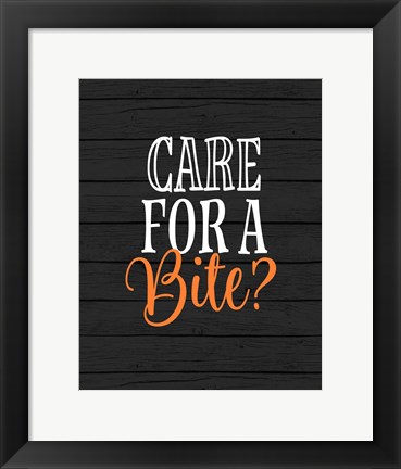 Framed Care for a Bite? Print