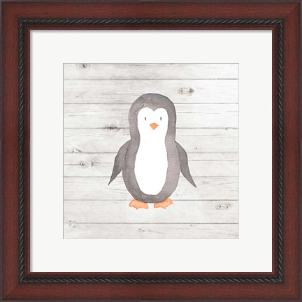 Framed Watercolor Penguin Print
