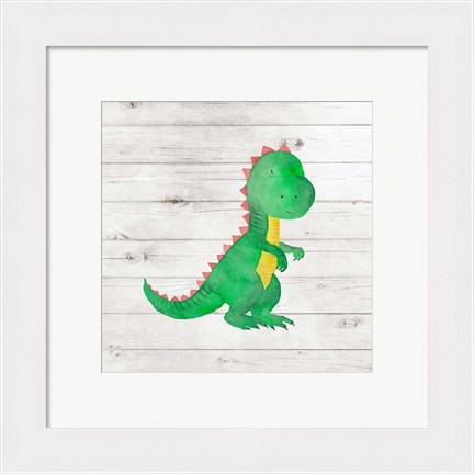 Framed Water Color Dino IV Print