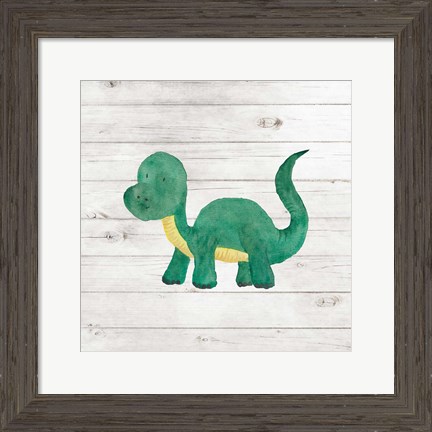 Framed Water Color Dino VI Print