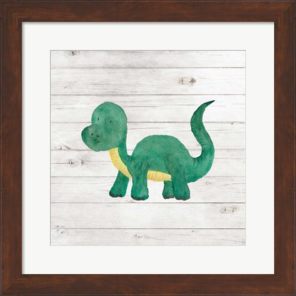 Framed Water Color Dino VI Print