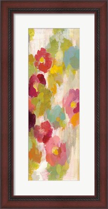 Framed Coral and Emerals Garden I Panel III Print
