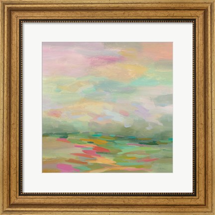 Framed Pastel Fields Print
