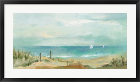 Framed Serenity on the Beach Print