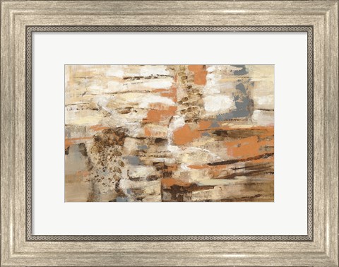 Framed Copper and Wood Print