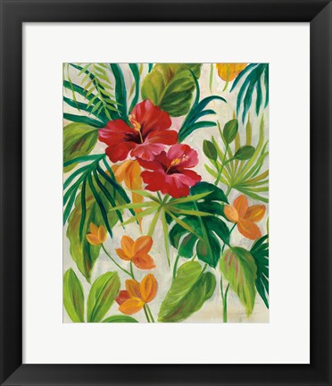 Framed Tropical Jewels II Print