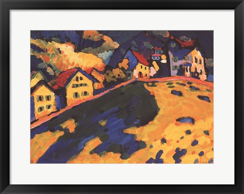 Framed Houses on a Hill, 1909 Print