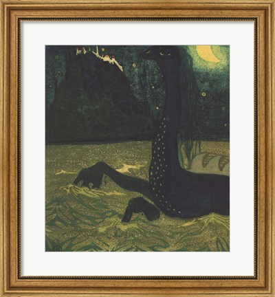 Framed Moonlit Night, 1907 Print