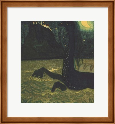 Framed Moonlit Night, 1907 Print