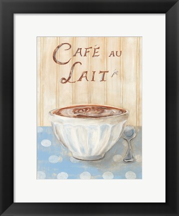 Framed Cafe au Lait Print