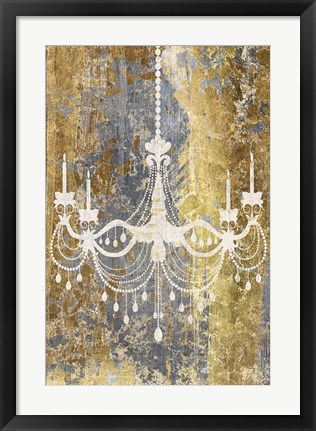 Framed Gilded Chandelier Print