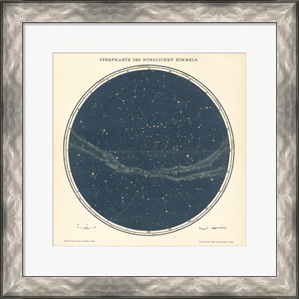 Framed Celestial Sphere North Print