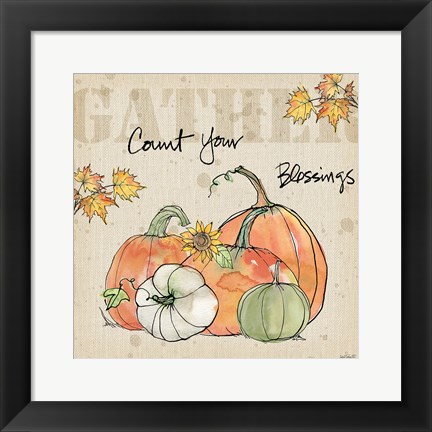 Framed Be Thankful IV Print