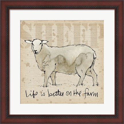 Framed Farm Life IV Print