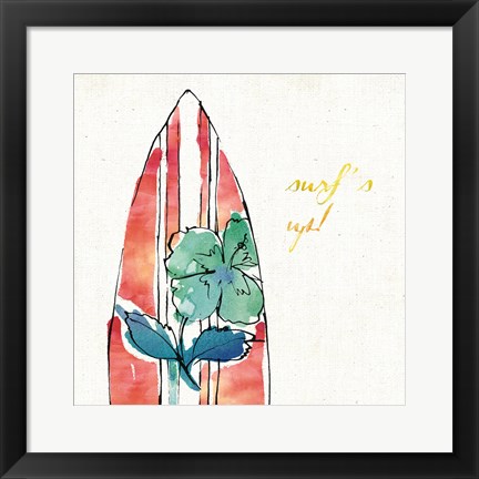 Framed Surfs Up IX Print