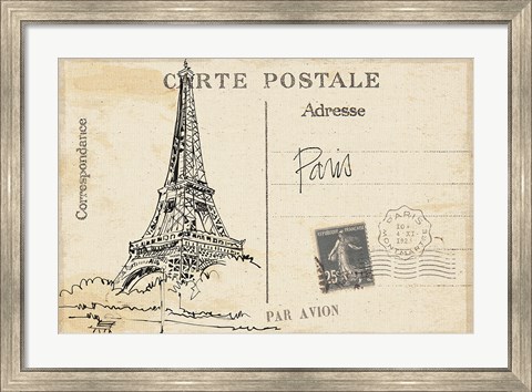 Framed Postcard Sketches IV v2 Print