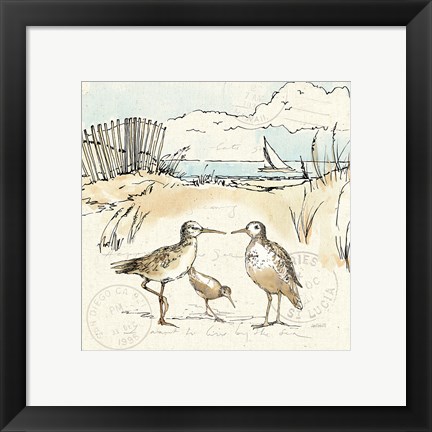 Framed Coastal Breeze XI Print